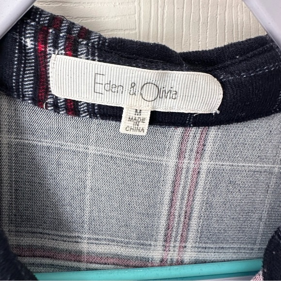 Plaid Button Down Top, Women’s M - Picture 2 of 5